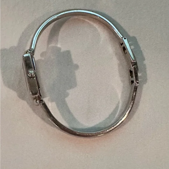 Gucci Silver and Black Square Watch
